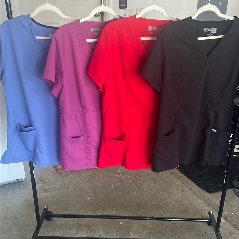 Colorful Scrub Tops Set